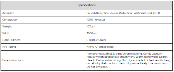 Byron Sheer specifications